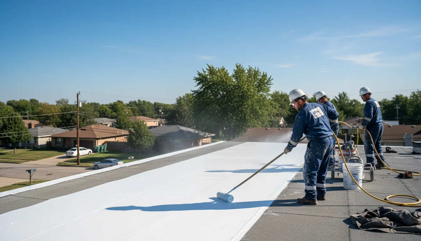 Commercial roof coating in Columbia, IA near me